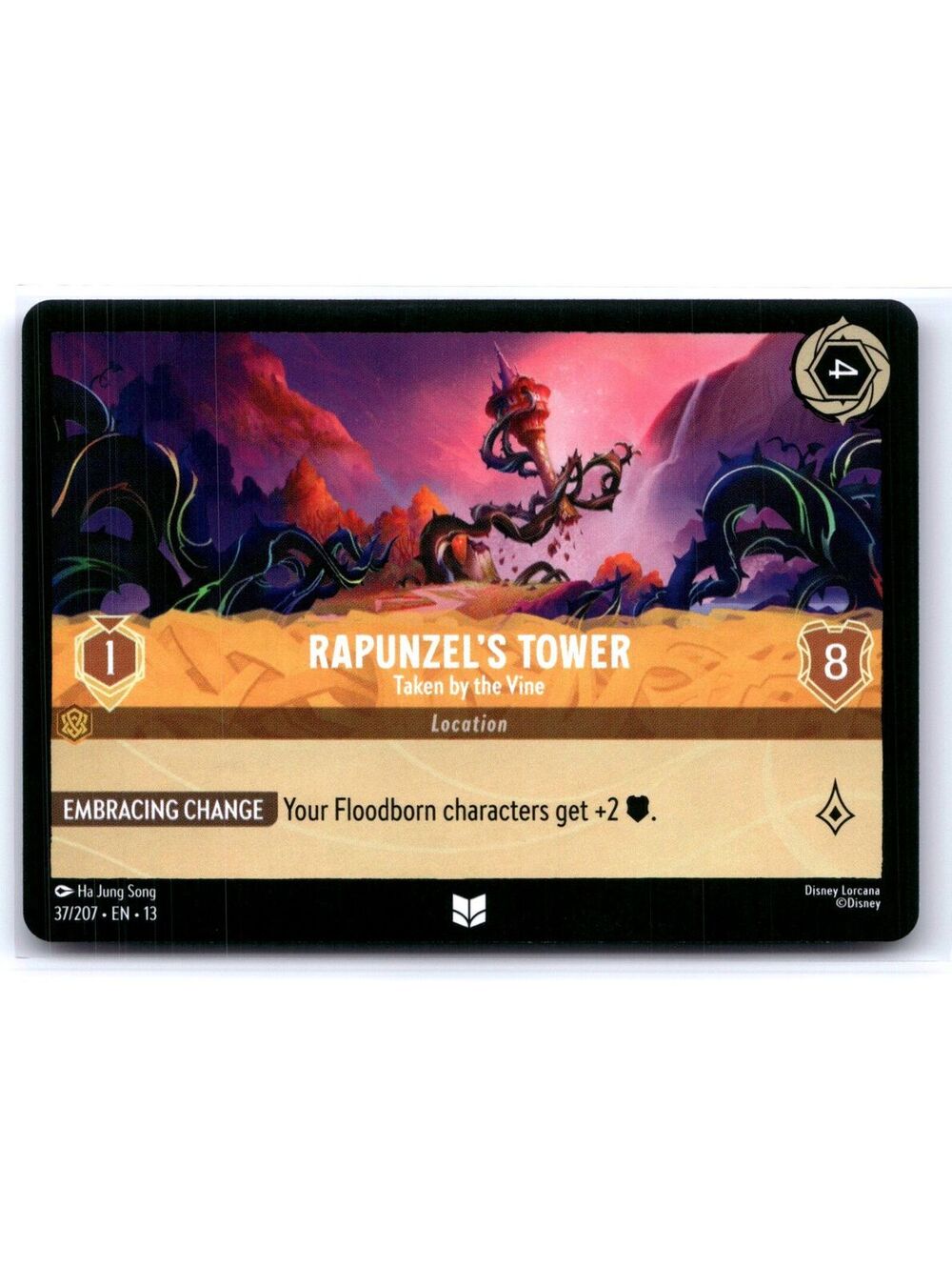 Rapunzel's Tower - Taken by the Vine Uncommon Attack of the Vine! 37/207 NM